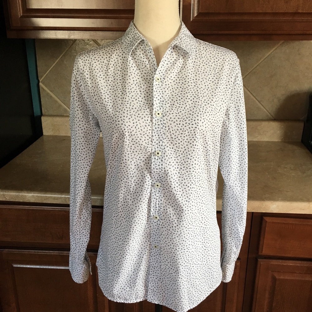 Beverly Hills Polo Button Down Blouse size small